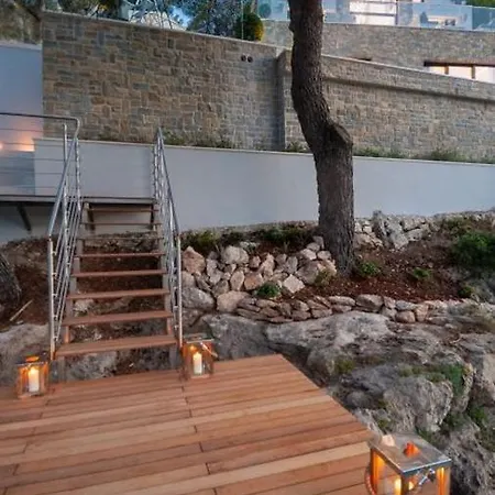 Luxury Seafront Prestige Brac With Private Pool, Sauna And Gym And Private Sea Deck At The On Brac Island