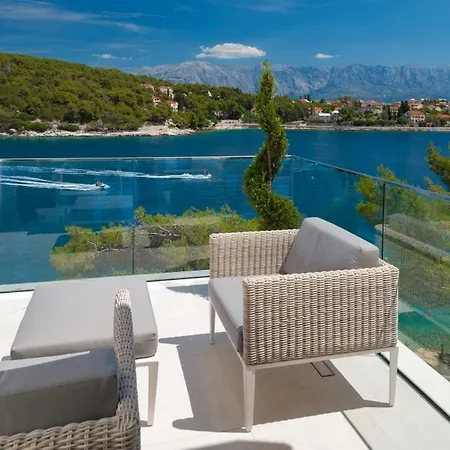 Luxury Seafront Prestige Brac With Private Pool, Sauna And Gym And Private Sea Deck At The On Brac Island Selca (Brac)