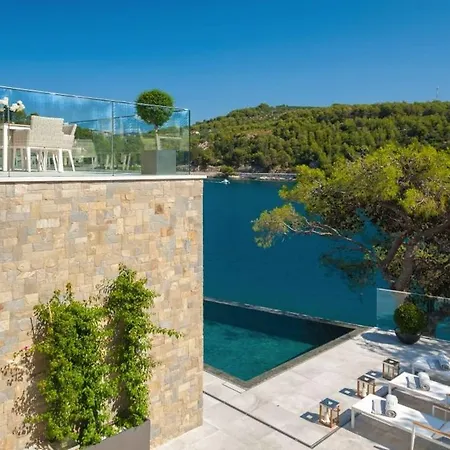 Luxury Seafront Prestige Brac With Private Pool, Sauna And Gym And Private Sea Deck At The On Brac Island *