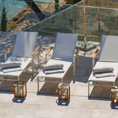 Luxury Seafront Prestige Brac With Private Pool, Sauna And Gym And Private Sea Deck At The On Brac Island Villa
